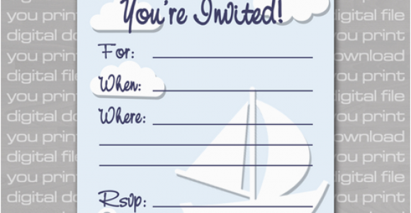 Nautical Birthday Invitations Free Nautical Birthday Invitations Ideas Bagvania Free