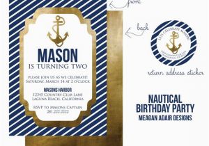 Nautical Birthday Invites Ships Ahoy A Boys Nautical Party B Lovely events