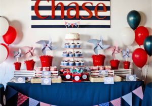 Nautical Decorations for Birthday Party Guest Party Boy 39 S Nautical First Birthday Party