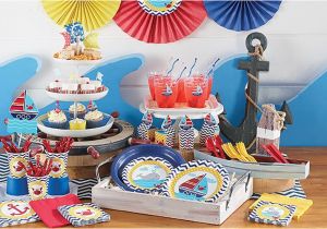 Nautical First Birthday Decorations Ahoy Nautical 1st Birthday Party Supplies Party City