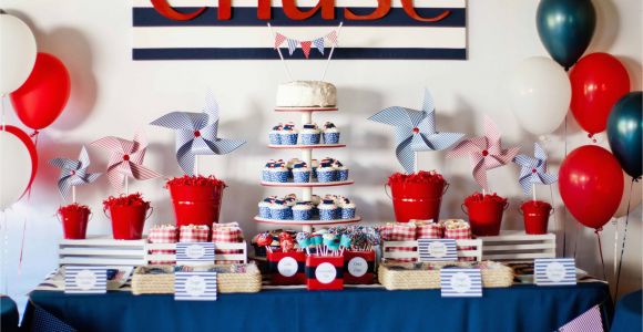 Nautical First Birthday Decorations Guest Party Boy 39 S Nautical First Birthday Party