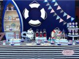 Nautical First Birthday Decorations Kara 39 S Party Ideas Nautical themed First Birthday Party