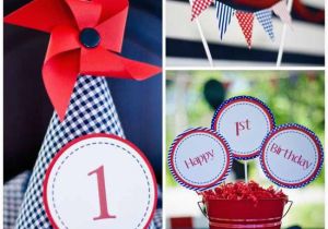 Nautical First Birthday Decorations Nautical First Birthday Party for Boy Spaceships and