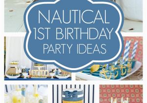 Nautical First Birthday Decorations Nautical First Birthday Party Pretty My Party