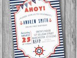 Nautical theme Birthday Invitations Nautical Birthday Invitation Nautical Invitation Nautical