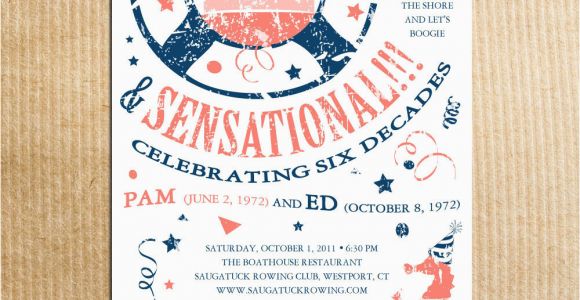 Nautical themed Birthday Invitations Nautical Birthday Invitations Beach theme Adult Party