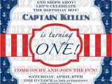 Nautical themed First Birthday Invitations Best 25 Nautical Birthday Invitations Ideas On Pinterest