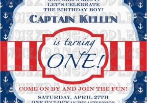 Nautical themed First Birthday Invitations Best 25 Nautical Birthday Invitations Ideas On Pinterest