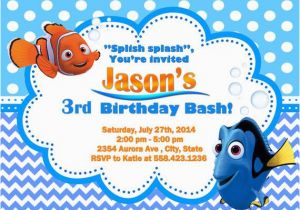 Nemo Birthday Party Invitations 66 Best Images About Nemo Party On Pinterest Birthdays
