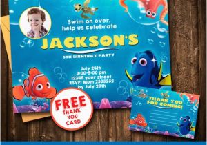 Nemo Birthday Party Invitations Finding Dory Invitation Finding Dory Invite Printable