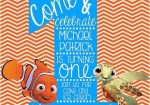 Nemo Birthday Party Invitations Finding Nemo Birthday Invitations Oxsvitation Com