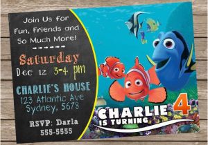 Nemo Birthday Party Invitations Finding Nemo Invitation Finding Nemo Invite Finding Nemo