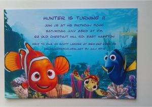 Nemo Birthday Party Invitations Finding Nemo Invitations