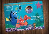 Nemo Birthday Party Invitations Items Similar to Finding Nemo Invitation Printable
