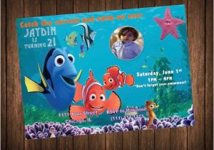 Nemo Birthday Party Invitations Items Similar to Finding Nemo Invitation Printable
