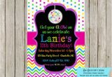 Neon Colored Birthday Invitations Neon Colors Glow Party Invitation