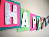 Neon Happy Birthday Banner Neon Happy Birthday Banner Made From Recycled by Audrianapaper