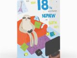 Nephew 18th Birthday Card Personalised 18th Birthday Card Nephew Sloth Out From