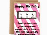 Nerd Birthday Cards Funny Birthday Card Chemistry Nerd Geek Periodic Table