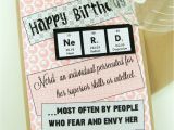 Nerd Birthday Cards Items Similar to Nerd Birthday Card Pink On Etsy