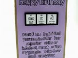 Nerd Birthday Cards Items Similar to Nerd Birthday Card Purple Girl On Etsy