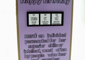 Nerd Birthday Cards Items Similar to Nerd Birthday Card Purple Girl On Etsy