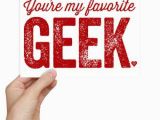 Nerdy Geek Gifts for Him Geeky Love Card Favorite Dork Nerdy Anniversary Gift Geeky