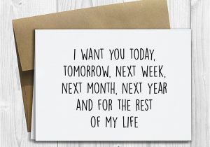 Next Day Birthday Gifts for Him Printed I Want You today for the Rest Of My Life 5×7