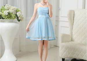Nice Birthday Dresses Nice Strapless Party Prom Bridesmaid Dress for Girl Free