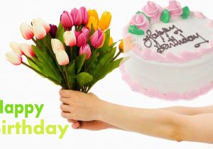 Nice Birthday Flowers Birthday Flowers and Cake with Nice Quote Hd Images Hd