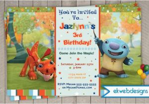 Nick Jr Birthday Invitations Wallykazam Birthday Invitation Custom Invitations Nick Jr