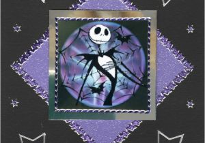 Nightmare before Christmas Birthday Card Lovely Unusual Handmade Nightmare before Christmas Gothic