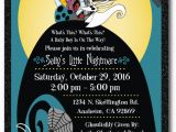 Nightmare before Christmas Birthday Card Nightmare before Christmas Baby Shower Invitation Di 4525