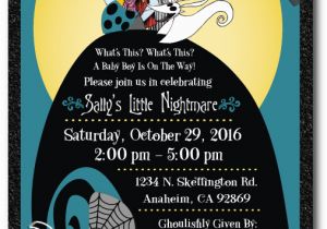 Nightmare before Christmas Birthday Card Nightmare before Christmas Baby Shower Invitation Di 4525