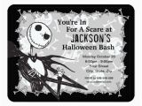 Nightmare before Christmas Birthday Card Nightmare before Christmas Halloween Party Card Zazzle Ca