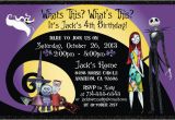 Nightmare before Christmas Birthday Invitation Template Nightmare before Christmas Birthday Invitations