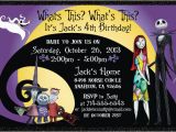 Nightmare before Christmas Birthday Invitation Template Nightmare before Christmas Birthday Invitations