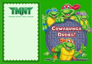 Ninja Turtle Birthday Invite Teenage Mutant Ninja Turtles Another Great Idea for A