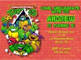 Ninja Turtle Birthday Invite Teenage Mutant Ninja Turtles Birthday Party Invitations