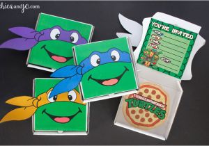 Ninja Turtle Birthday Invite Teenage Mutant Ninja Turtles Party Favors and Invitations