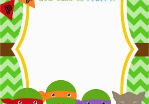 Ninja Turtle Birthday Invites Free Printable Ninja Turtle Birthday Party Invitations