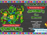 Ninja Turtle Birthday Invites Free Printable Ninja Turtle Birthday Party Invitations