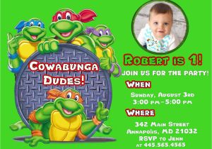 Ninja Turtle Birthday Invites Free Printable Ninja Turtle Birthday Party Invitations