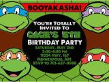 Ninja Turtle Birthday Invites Teenage Mutant Ninja Turtles Birthday Invitations Template