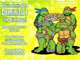 Ninja Turtle Birthday Invites Teenage Mutant Ninja Turtles Birthday Invitations Tmnt