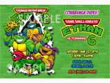 Ninja Turtle Birthday Invites Teenage Mutant Ninja Turtles Birthday Party Invitations