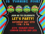 Ninja Turtle Birthday Invites Tmnt Birthday Invitations Template Resume Builder