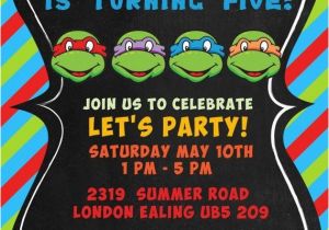 Ninja Turtle Birthday Invites Tmnt Birthday Invitations Template Resume Builder