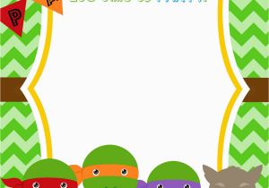 Ninja Turtles Birthday Invites Free Printable Ninja Turtle Birthday Party Invitations