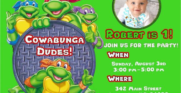 Ninja Turtles Birthday Invites Free Printable Ninja Turtle Birthday Party Invitations